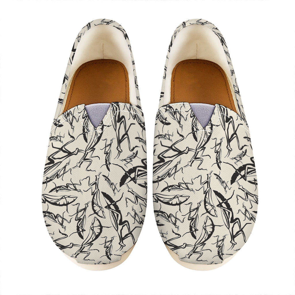 Hand Drawn Mantis Pattern Print Casual Shoes