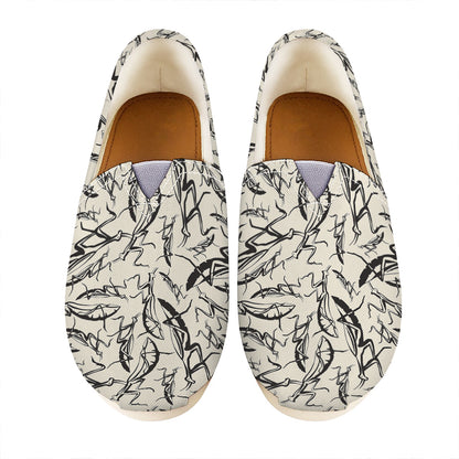 Hand Drawn Mantis Pattern Print Casual Shoes