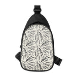 Hand Drawn Mantis Pattern Print Chest Bag