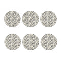 Hand Drawn Mantis Pattern Print Coaster Set