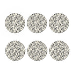 Hand Drawn Mantis Pattern Print Coaster Set