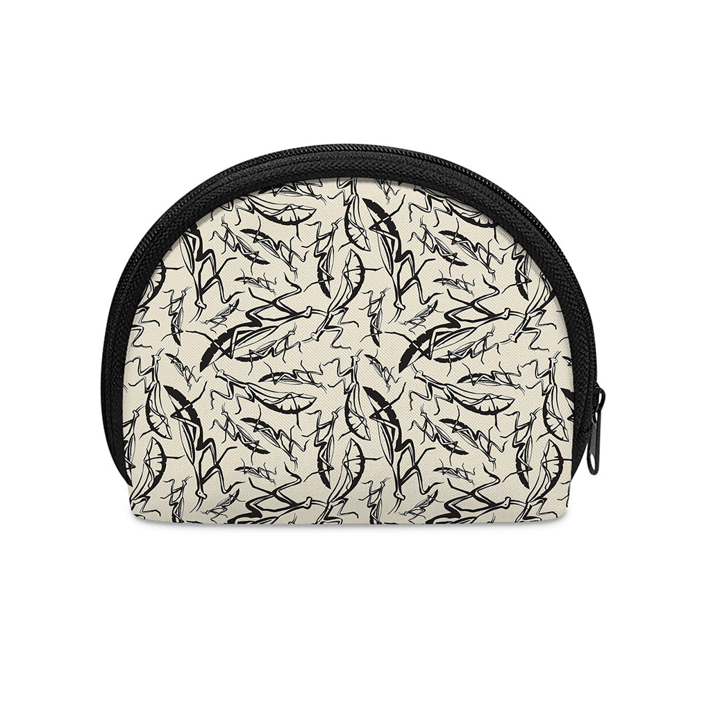 Hand Drawn Mantis Pattern Print Coin Purse