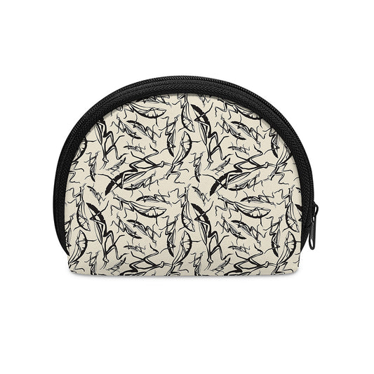 Hand Drawn Mantis Pattern Print Coin Purse