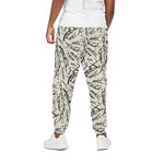 Hand Drawn Mantis Pattern Print Cotton Pants