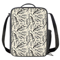 Hand Drawn Mantis Pattern Print Crossbody Lunch Bag
