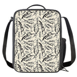 Hand Drawn Mantis Pattern Print Crossbody Lunch Bag
