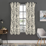 Hand Drawn Mantis Pattern Print Curtain