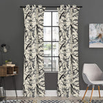 Hand Drawn Mantis Pattern Print Curtain