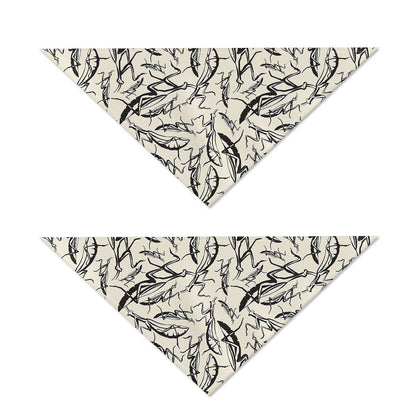 Hand Drawn Mantis Pattern Print Dog Bandana