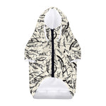 Hand Drawn Mantis Pattern Print Dog Zip Up Hoodie