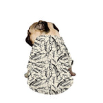 Hand Drawn Mantis Pattern Print Dog Zip Up Jacket