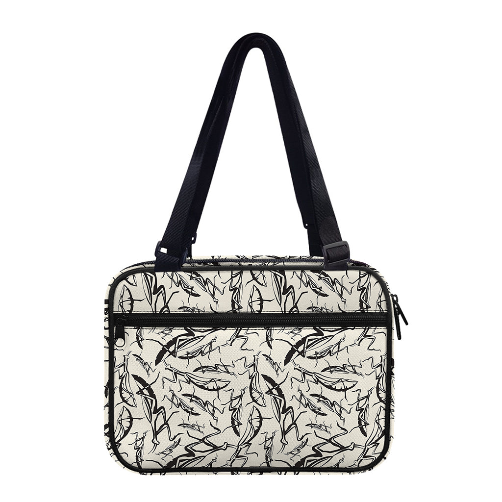 Hand Drawn Mantis Pattern Print Double Strap Bible Bag