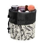 Hand Drawn Mantis Pattern Print Drawstring Makeup Bag