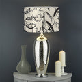 Hand Drawn Mantis Pattern Print Drum Lamp Shade