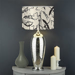 Hand Drawn Mantis Pattern Print Drum Lamp Shade