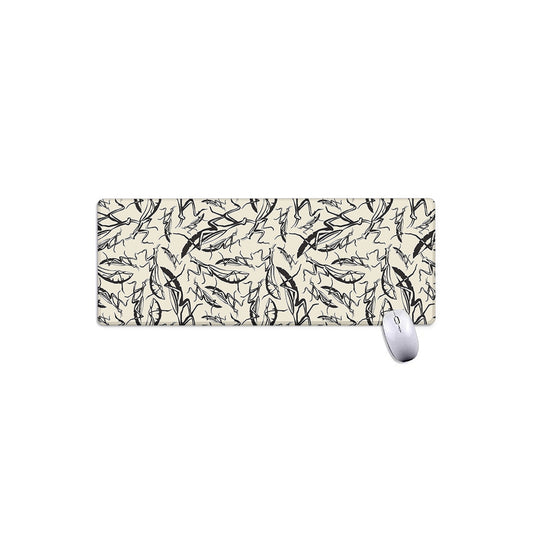 Hand Drawn Mantis Pattern Print Extended Mouse Pad