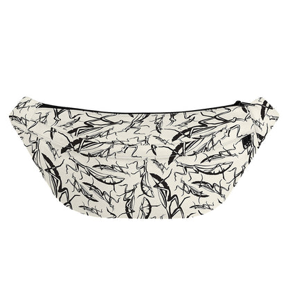 Hand Drawn Mantis Pattern Print Fanny Pack
