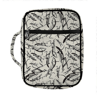 Hand Drawn Mantis Pattern Print Front Pocket Bible Bag