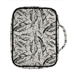 Hand Drawn Mantis Pattern Print Front Pocket Bible Bag
