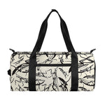 Hand Drawn Mantis Pattern Print Gym Bag