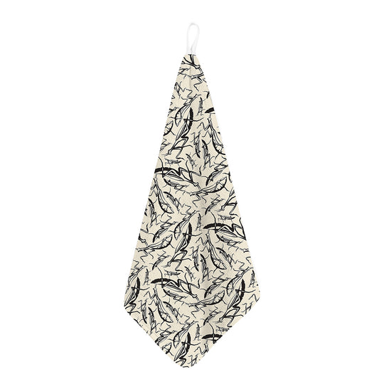 Hand Drawn Mantis Pattern Print Hand Towel