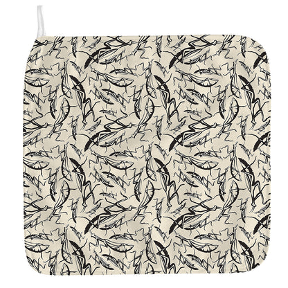 Hand Drawn Mantis Pattern Print Hand Towel