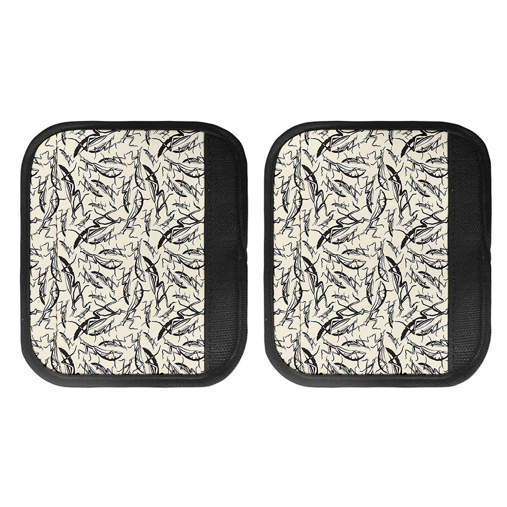 Hand Drawn Mantis Pattern Print Handle Covers