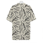 Hand Drawn Mantis Pattern Print Hawaiian Shirt