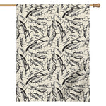 Hand Drawn Mantis Pattern Print House Flag