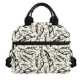 Hand Drawn Mantis Pattern Print Insulated Lunch Bag