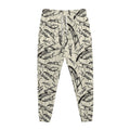 Hand Drawn Mantis Pattern Print Jogger Pants