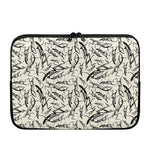 Hand Drawn Mantis Pattern Print Laptop Sleeve
