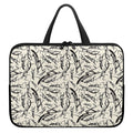 Hand Drawn Mantis Pattern Print Laptop Sleeve With Handle