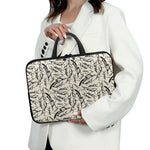 Hand Drawn Mantis Pattern Print Laptop Sleeve With Handle