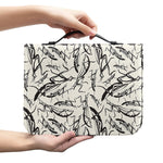 Hand Drawn Mantis Pattern Print Leather Bible Cover