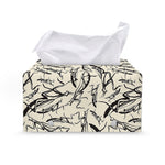 Hand Drawn Mantis Pattern Print Leather Tissue Box Cover