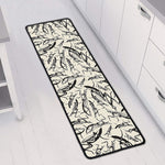 Hand Drawn Mantis Pattern Print Long Kitchen Mat