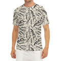 Hand Drawn Mantis Pattern Print Men's Short Sleeve Rash Guard