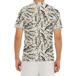 Hand Drawn Mantis Pattern Print Men's Short Sleeve Rash Guard