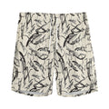 Hand Drawn Mantis Pattern Print Men's Athletic Shorts