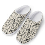 Hand Drawn Mantis Pattern Print Mesh Casual Shoes