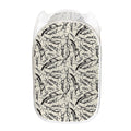 Hand Drawn Mantis Pattern Print Mesh Laundry Hamper