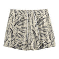 Hand Drawn Mantis Pattern Print Mesh Shorts