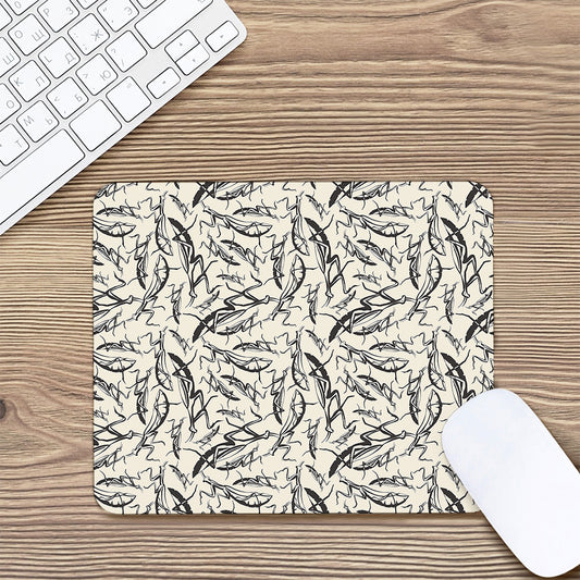 Hand Drawn Mantis Pattern Print Mouse Pad