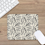 Hand Drawn Mantis Pattern Print Mouse Pad