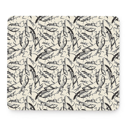 Hand Drawn Mantis Pattern Print Mouse Pad