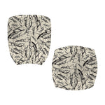 Hand Drawn Mantis Pattern Print Office Chair Cover
