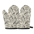 Hand Drawn Mantis Pattern Print Oven Mitts