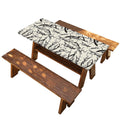 Hand Drawn Mantis Pattern Print Picnic Table Cover