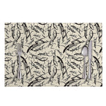 Hand Drawn Mantis Pattern Print Placemat